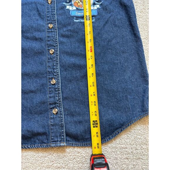 Vintage Disney Catalog Lady and the Tramp Embroidered Chambray Button Up - Picture 6 of 9